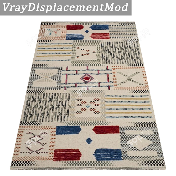 Luxury Texture Carpets Set 3D model image 3