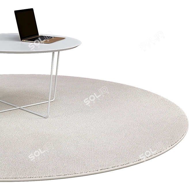 Elegant Circular Rugs | No. 111 3D model image 2