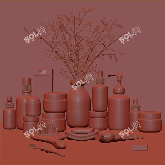 2015 Bath Accessories Set 3D model image 3