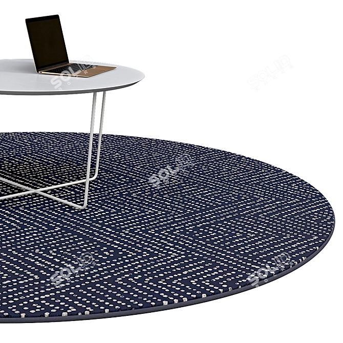 Elegant Circle Rugs: No. 114 3D model image 2