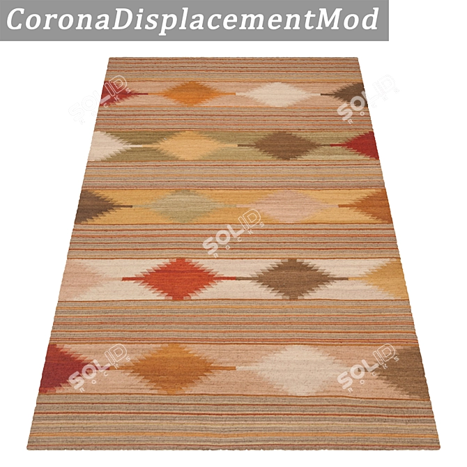 Luxury Carpet Set 3-Piece 3D model image 4