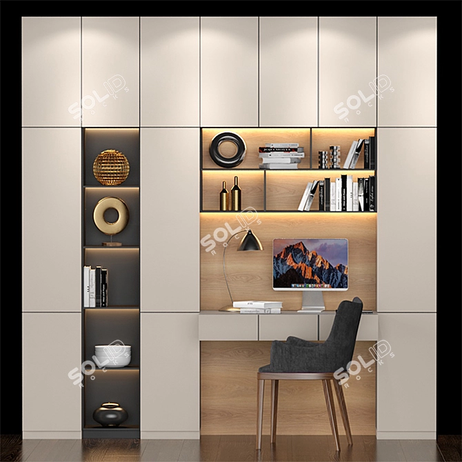 Ready-to-use Worktable 013 for Visualizations 3D model image 1