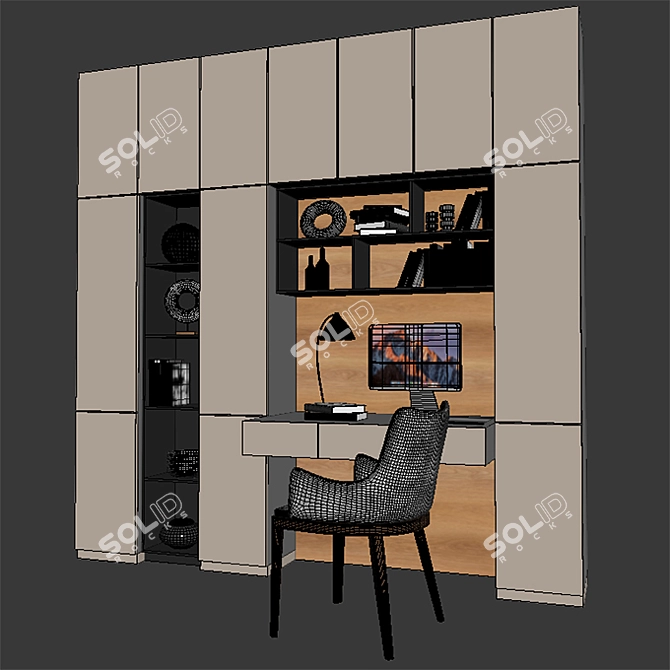 Ready-to-use Worktable 013 for Visualizations 3D model image 3