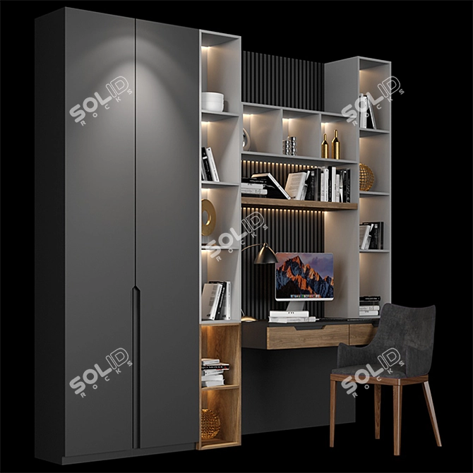 Versatile Work Table for Quality Visualizations 3D model image 2