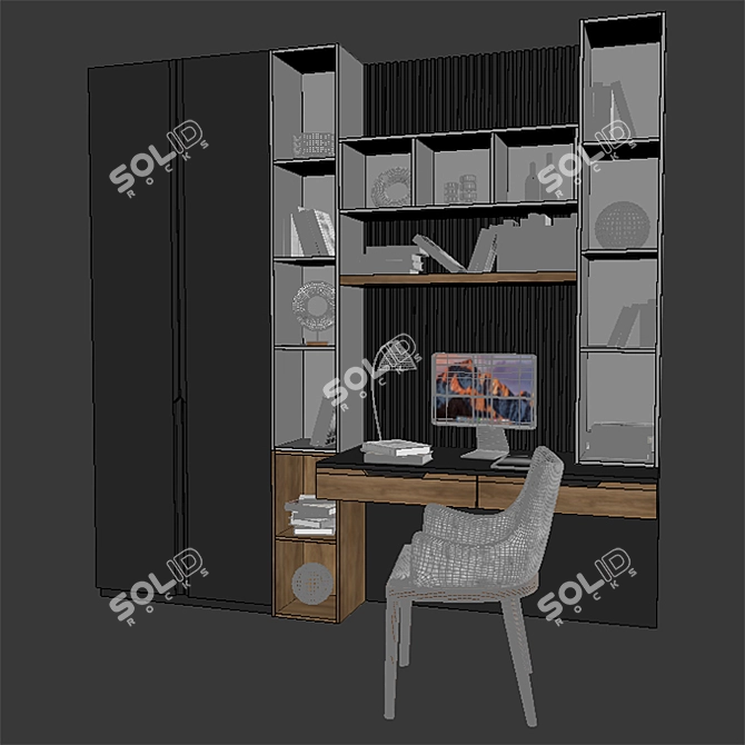 Versatile Work Table for Quality Visualizations 3D model image 3