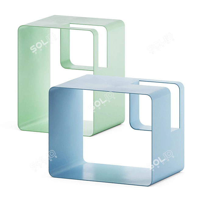 Stylish Libris Magazine Holder 3D model image 2