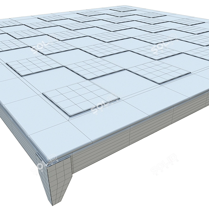 Classic Chess Set: 315mm x 315mm 3D model image 4