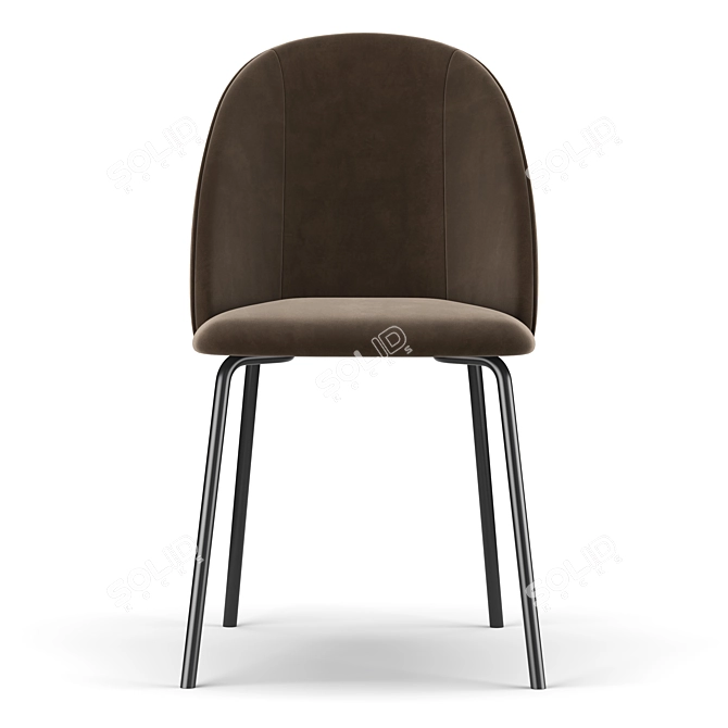 Cloyd Upholstered Side Chair: Classic Elegance for Your Home 3D model image 3