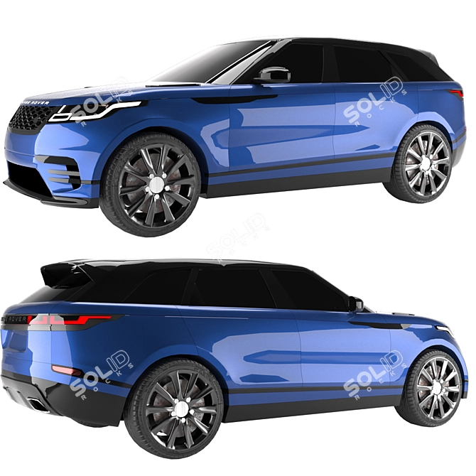 2017 Range Rover Velar: Low Poly Game-Ready 3D model image 1