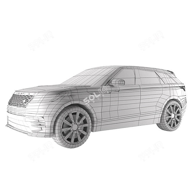 2017 Range Rover Velar: Low Poly Game-Ready 3D model image 3