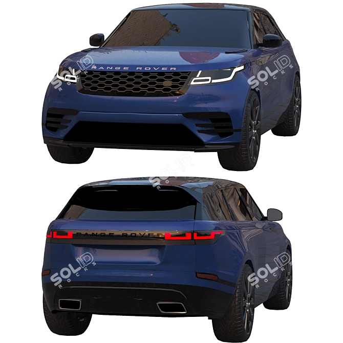 2017 Range Rover Velar: Low Poly Game-Ready 3D model image 7