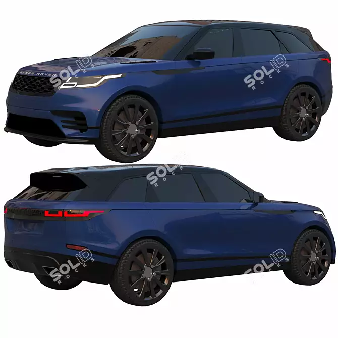 2017 Range Rover Velar: Low Poly Game-Ready 3D model image 8