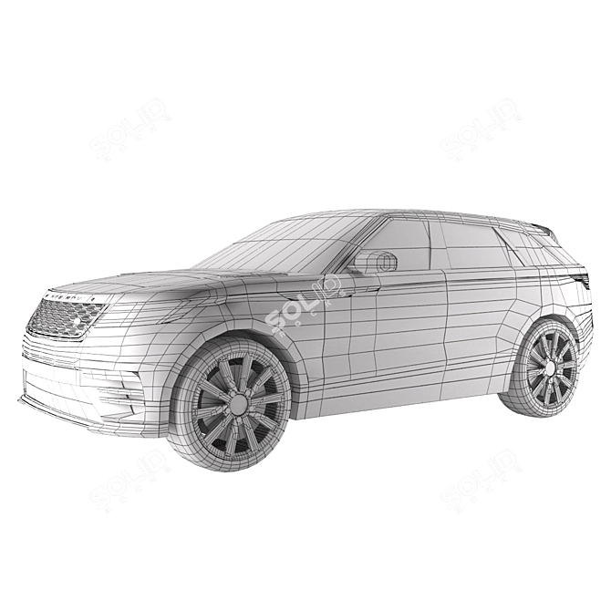 2017 Range Rover Velar: Low Poly Game-Ready 3D model image 9