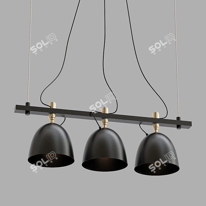 Elegant Romain Chandelier for Luxurious Ambiance 3D model image 1