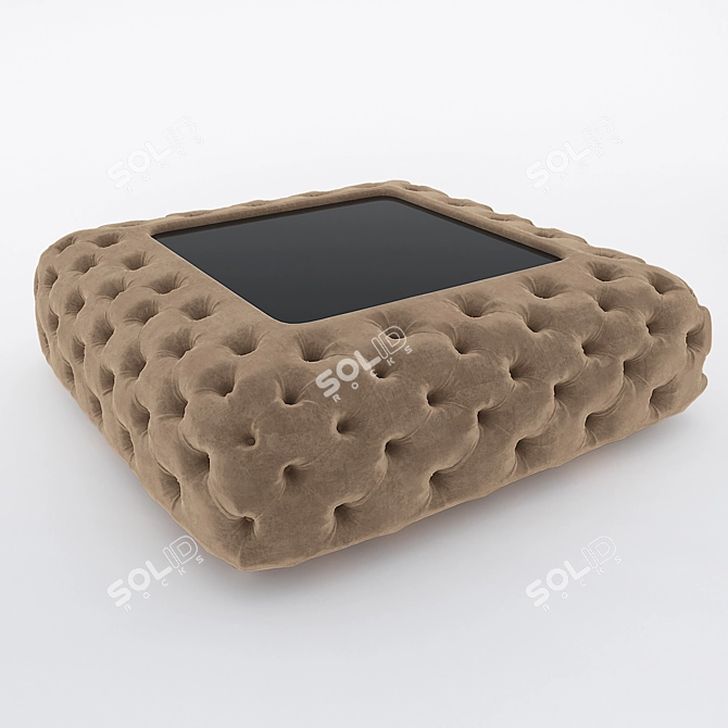 Elegant Vogue Daytona Pouffe 3D model image 1