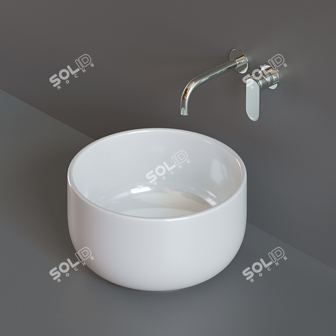 Sleek Flaminia Aqua Set 3D model image 1