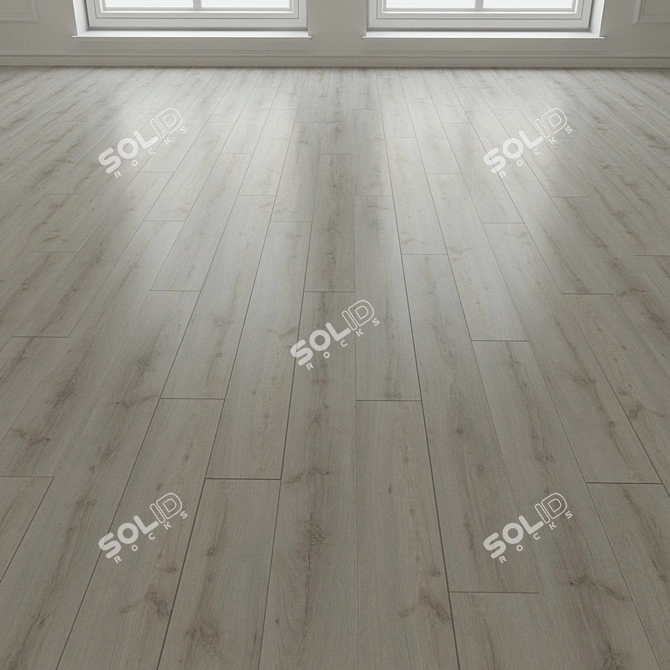 Luxe Laminate Flooring: Seamless Installation & Customizable Texture 3D model image 3