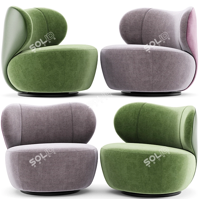 Comfort and Style: Bao Walter Knoll Armchair 3D model image 2