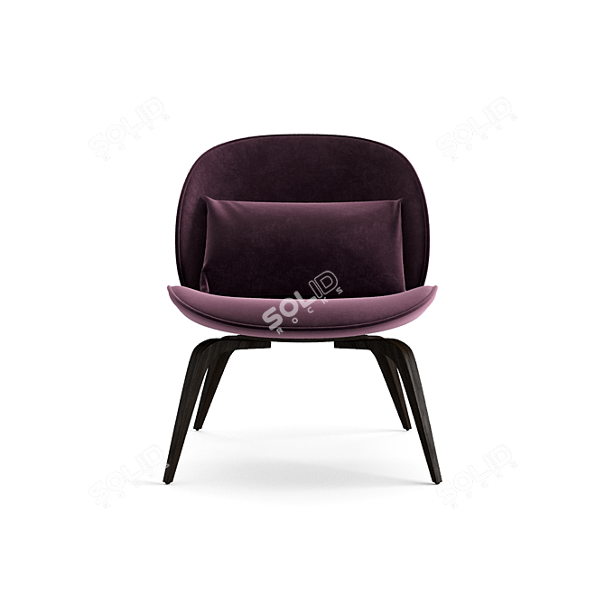 Sleek and Modern Gubi Chair 3D model image 2