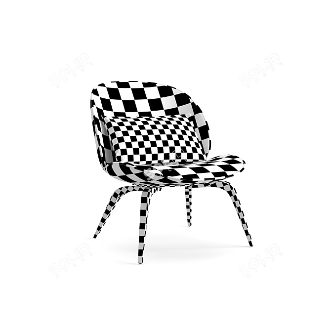 Sleek and Modern Gubi Chair 3D model image 5