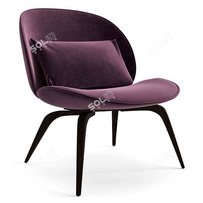 Sleek and Modern Gubi Chair 3D model image 6