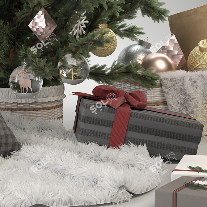 Festive Holiday Decor Bundle 3D model image 2
