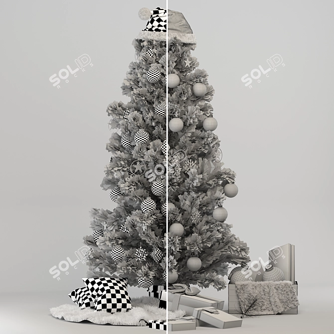 Festive Holiday Decor Bundle 3D model image 3