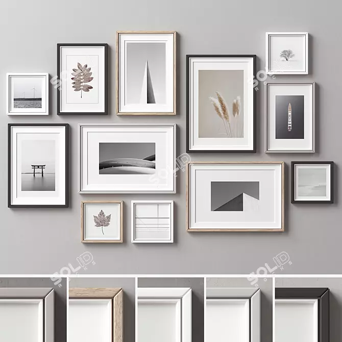 Multiframed Collection - 12 Frames 3D model image 1