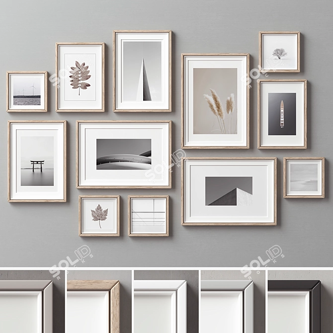 Multiframed Collection - 12 Frames 3D model image 2