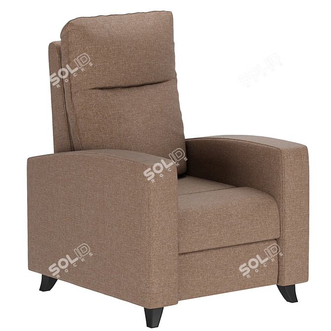 Modern Recliner Armchair | Stylish & Comfortable 3D model image 1