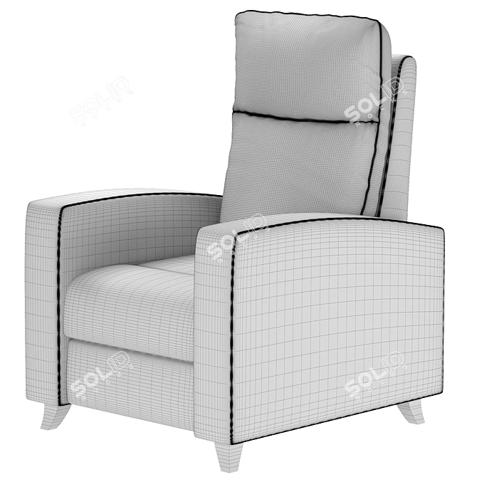 Modern Recliner Armchair | Stylish & Comfortable 3D model image 3