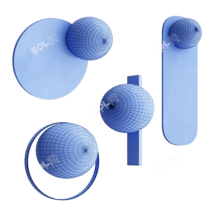 Sleek and Stylish: CIRC - Wall Lights. 3D model image 3