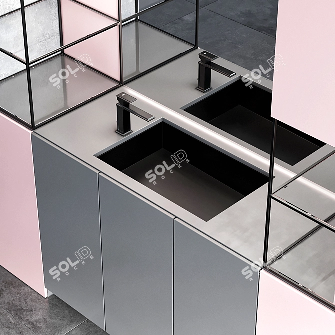 Gessi Fascino Bathroom Furniture 3D model image 4