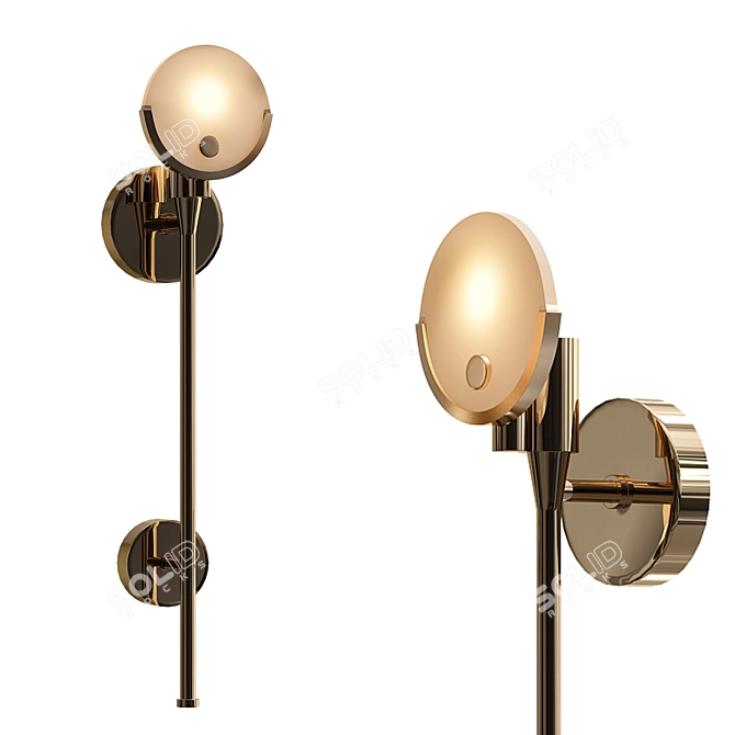 Elegant VB Sconce Set 3 3D model image 1