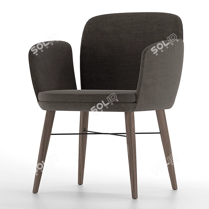 Sleek Millimeter Chair 3D model image 1