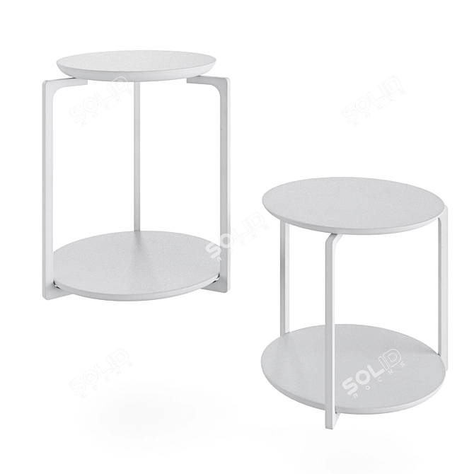 Elegant Plankton Round Table 3D model image 4