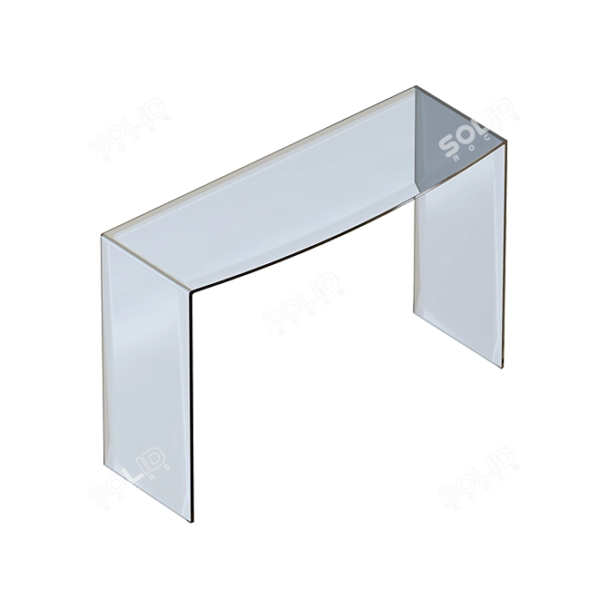 Stylish Glass Console Table 3D model image 3