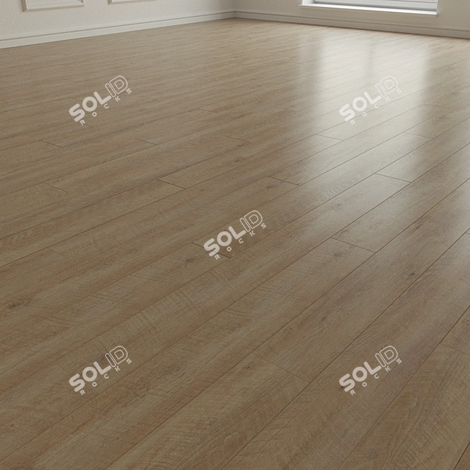 Title: Moduleo Impress Castle Oak Laminate 3D model image 2