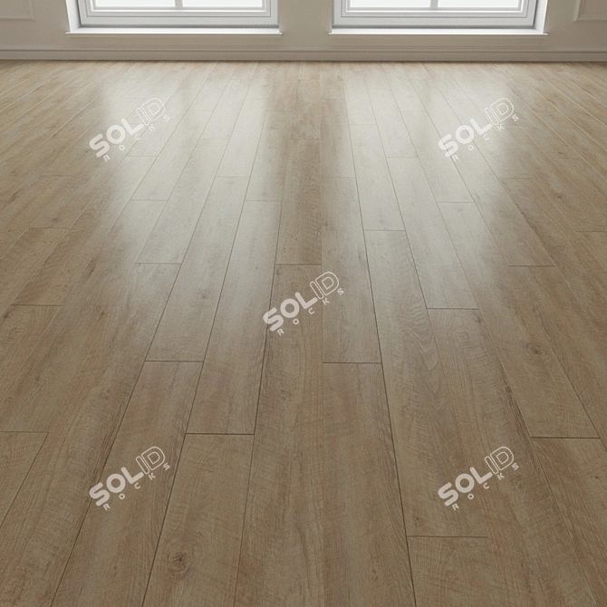 Title: Moduleo Impress Castle Oak Laminate 3D model image 3