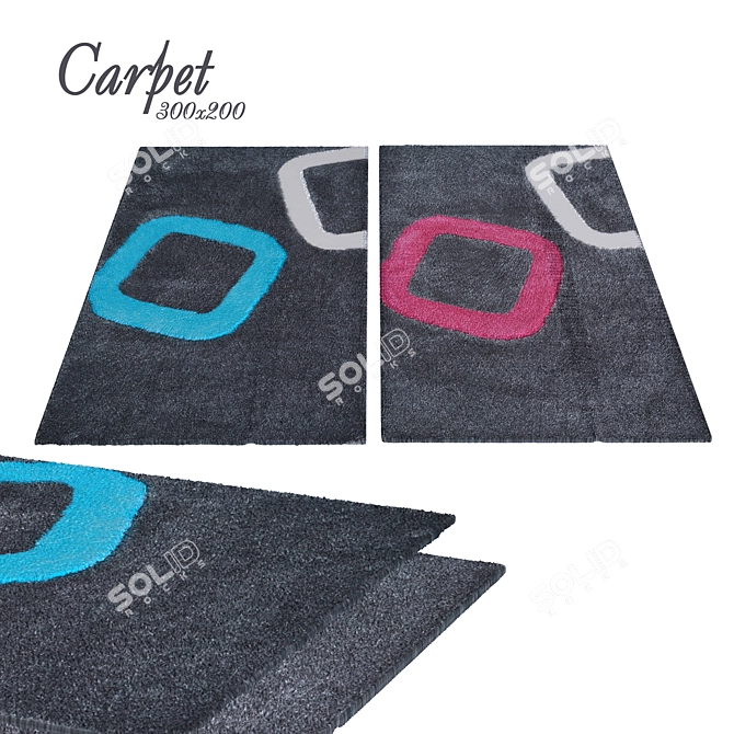 Luxurious Bathroom Carpets: Arolo Collection 3D model image 1