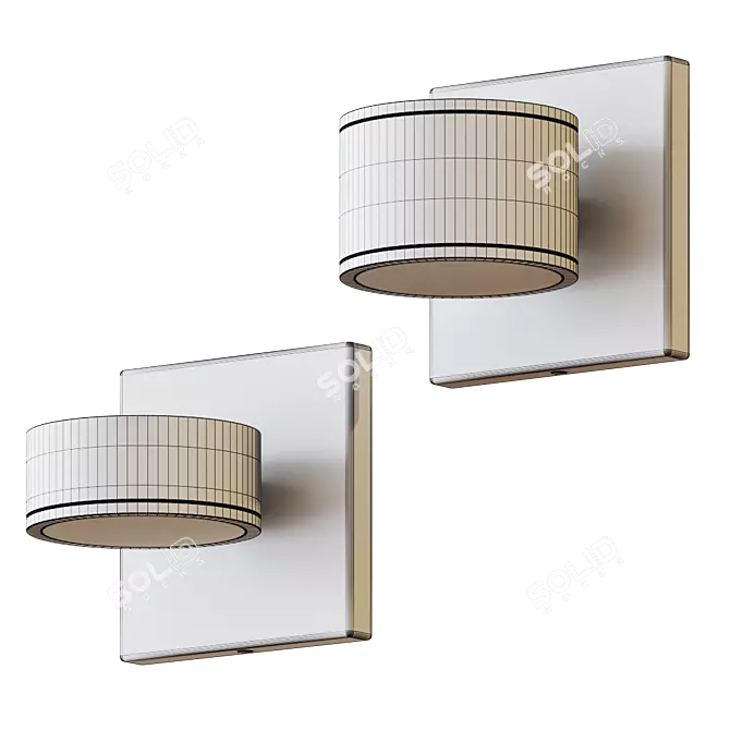 Ceres Outdoor Wall Sconce: Sleek Geometric Design 3D model image 4