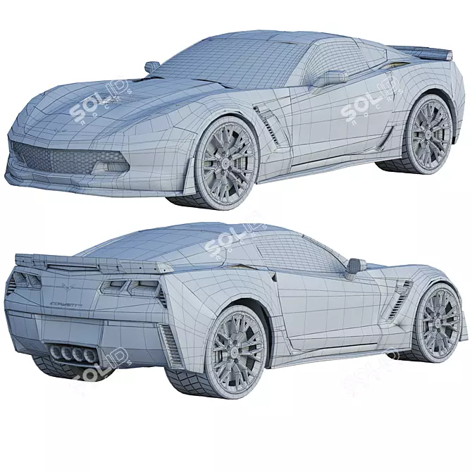 Supreme Speed: Corvette C7R 3D model image 3