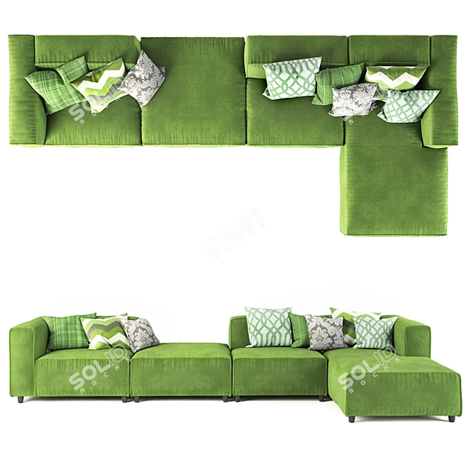 Modern BoConcept Carmo Sectional 3D model image 3