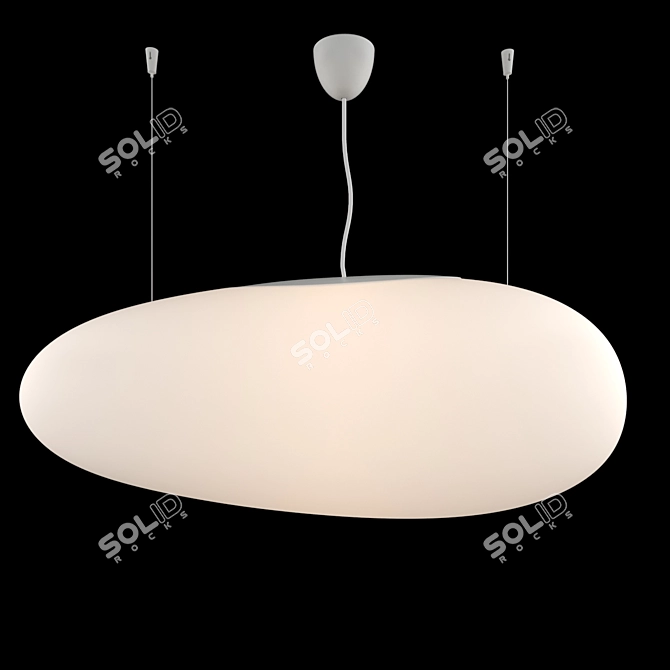 Sleek Avion Pendant Light 3D model image 1