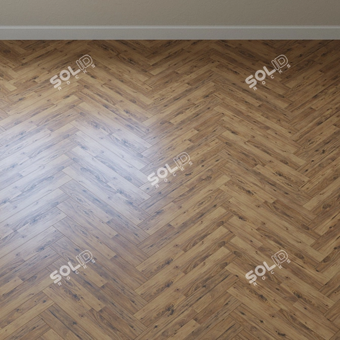 Golden State Hickory Parquet 3D model image 3