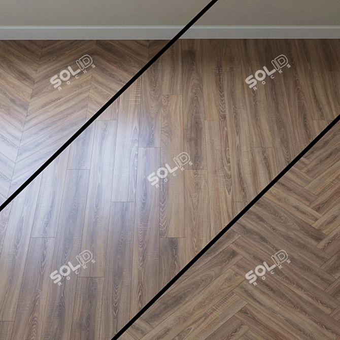 Classic Nostalgia Oak Parquet 3D model image 1