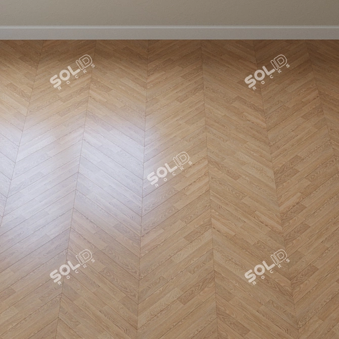 Elegant Merino Oak Parquet 3D model image 2