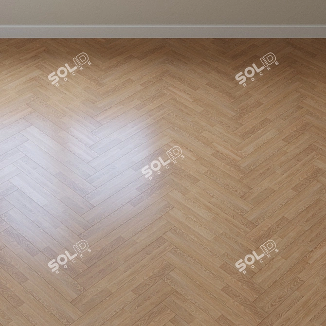 Elegant Merino Oak Parquet 3D model image 3