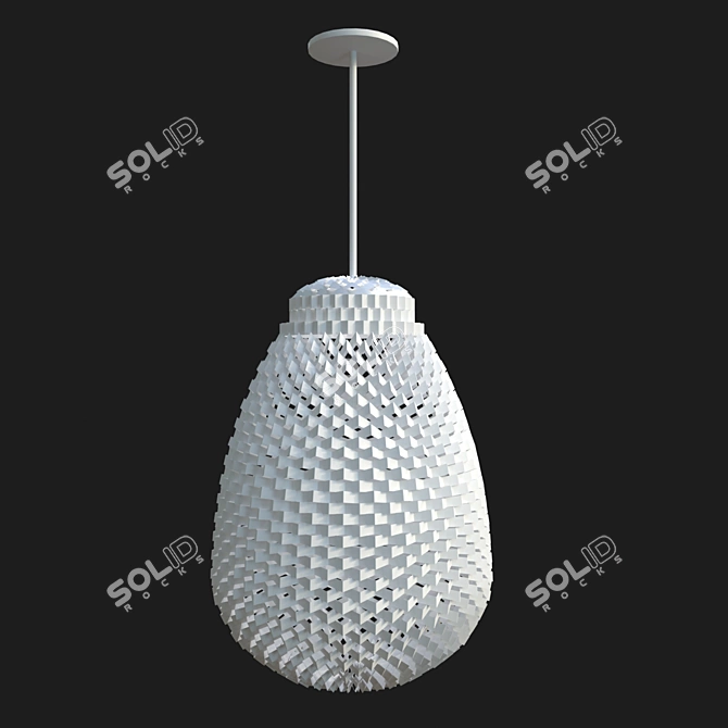 Artecnica's Petit: Elegant Tyvek Chandelier 3D model image 1