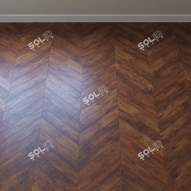 Rustic Oak Parquet: Krono Original Kastello 3D model image 3